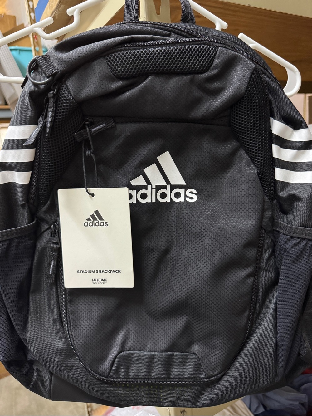 adidas Black Stadium 3 Backpack - Men's- new!